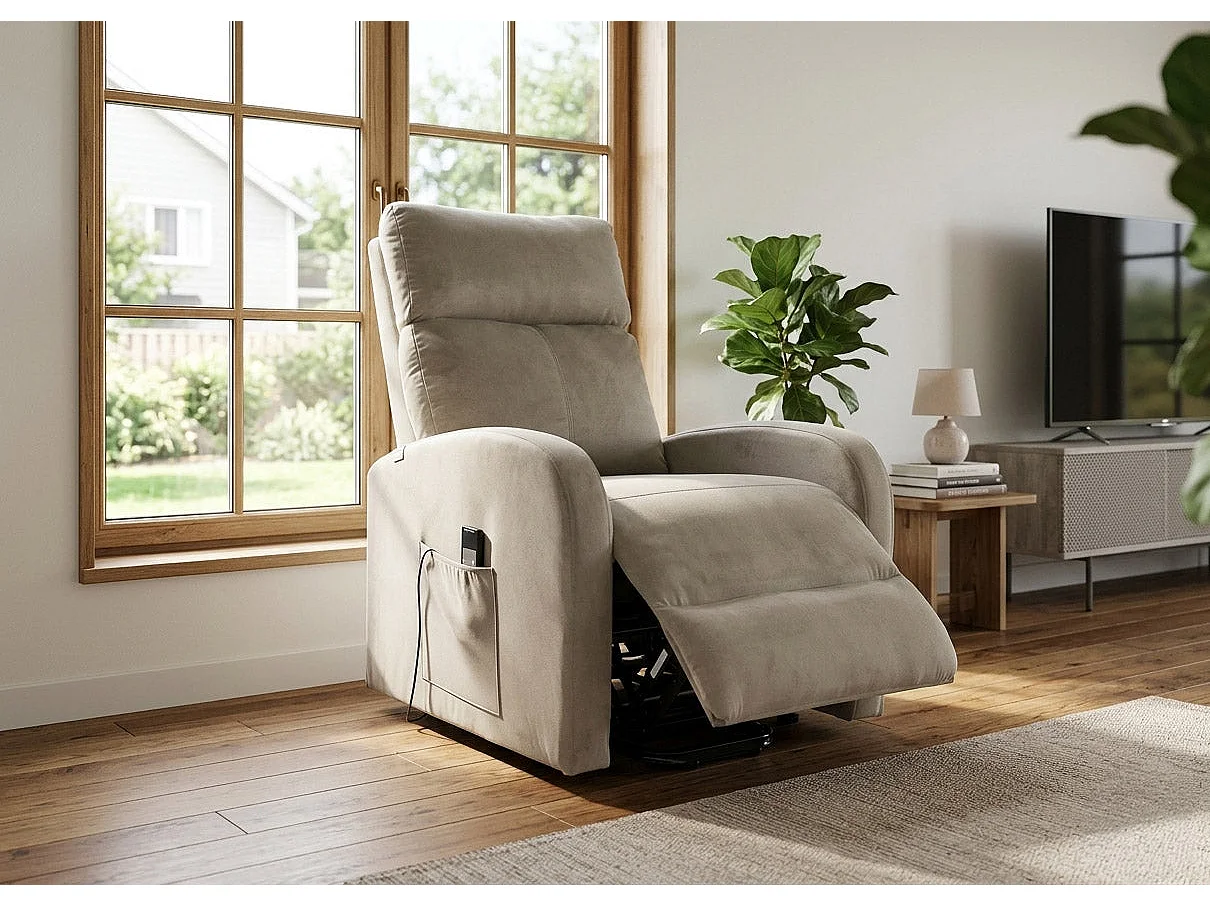 Sillon Reclinable Electronico Irene 1 Plaza Marron