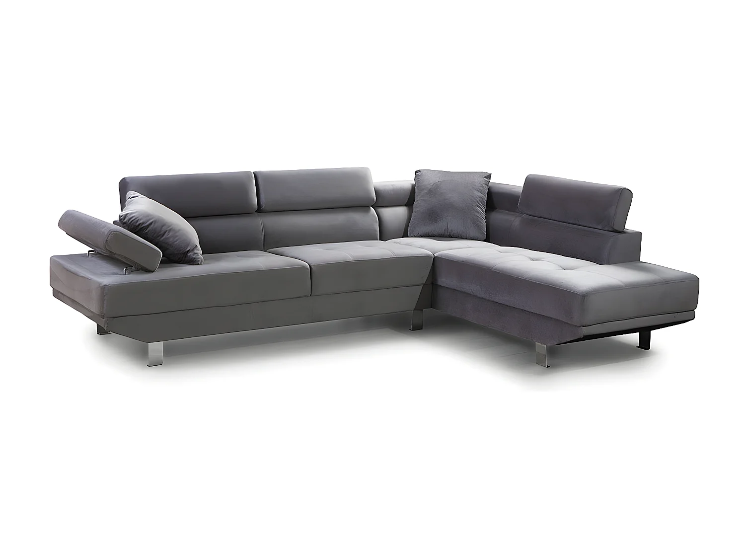 Sofa Rinconera Chaise Longue Executive 262cm Gris, Chaise Izquierdo