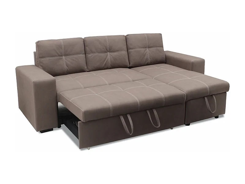 Sofá-Cama Chaise Longue Flex, Bege 246cm