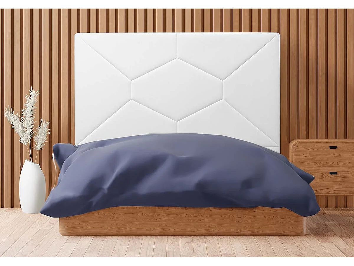 Timbu. Cabecero de Cama. Polipiel. Alto: 130 cm (para 135 o 150) Negro 135x130 cm