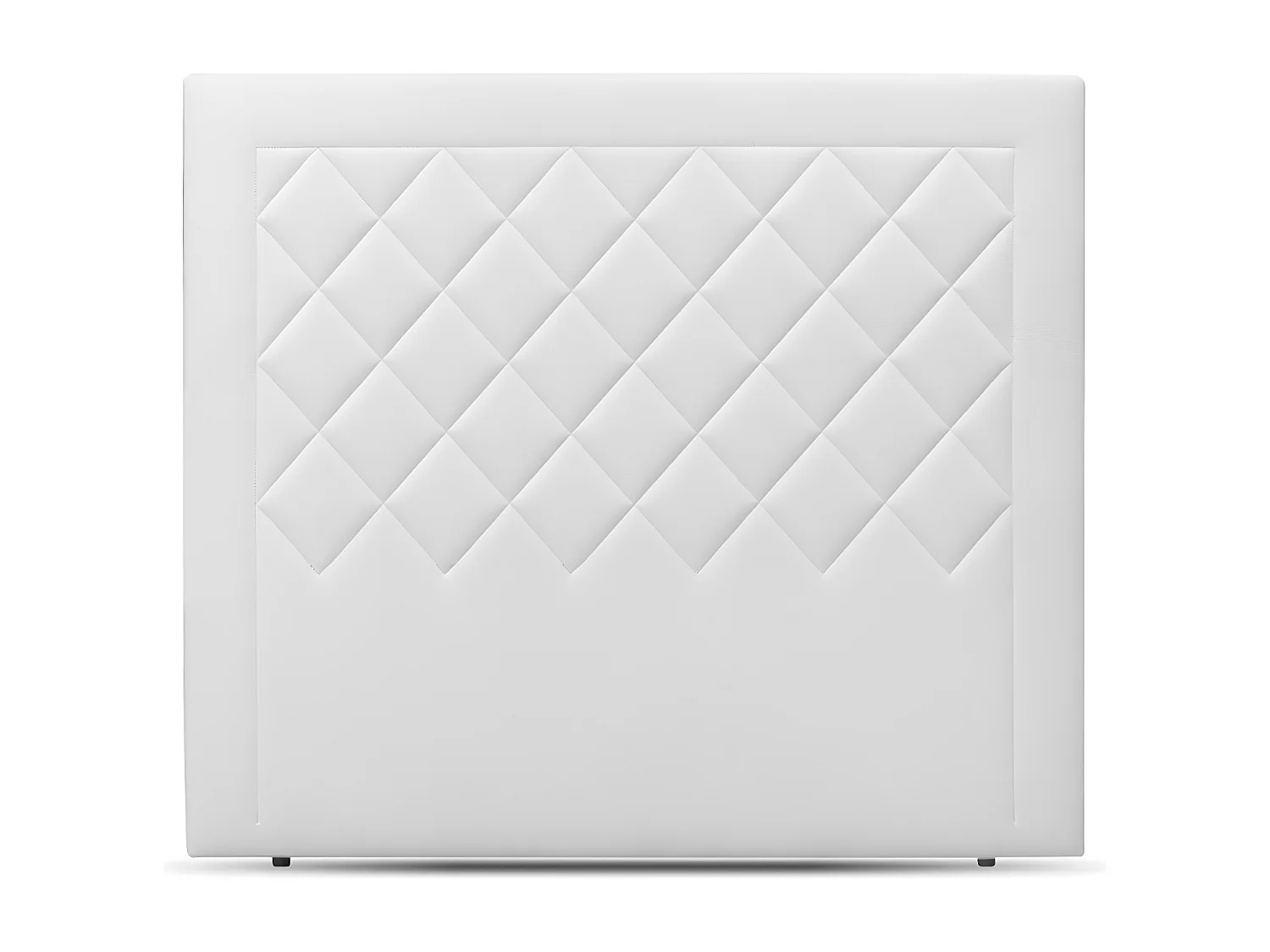 Mônaco. Cabeceira de Cama em Couro Sintético. 130cm de altura (para 135 ou 150) Preto 135x130cm