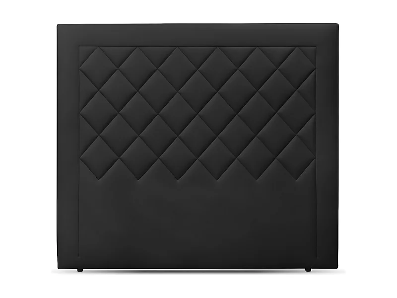 Monaco. Cabecero de Cama en Polipiel. 130 cm de alto (para 135 o 150) Negro 135x130 cm