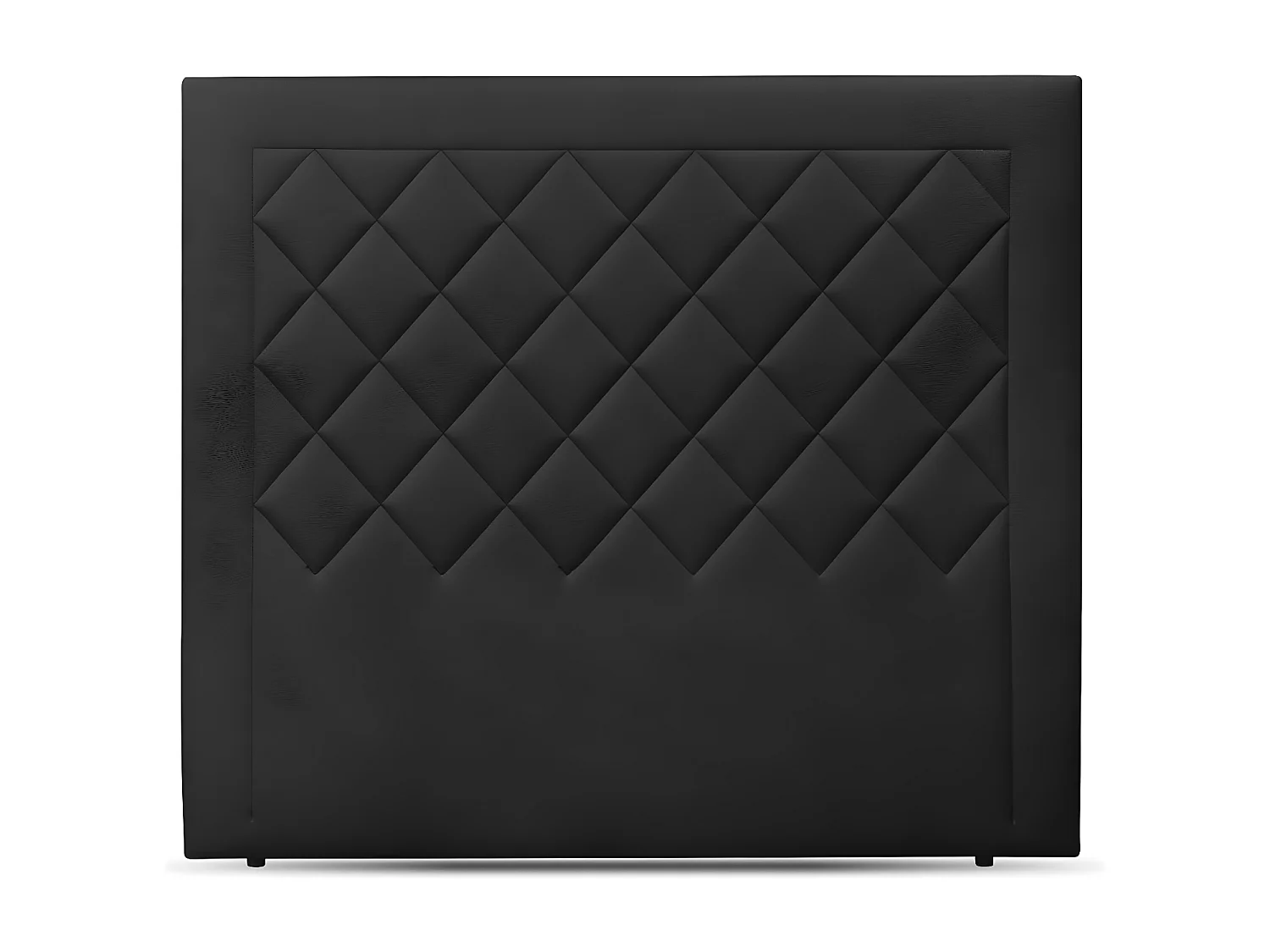 Monaco. Cabecero de Cama en Polipiel. 130 cm de alto (para 135 o 150) Negro 150x130 cm