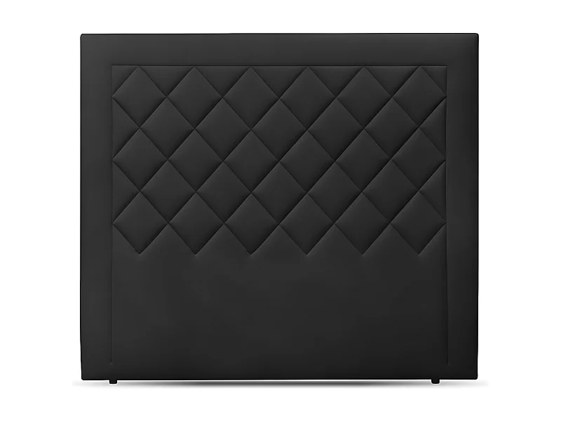 Monaco. Cabecero de Cama en Polipiel. 130 cm de alto (para 135 o 150) Negro 150x130 cm