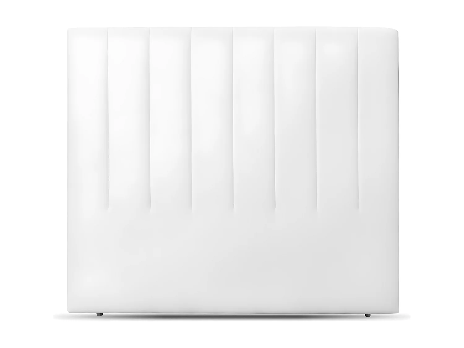 New York Cabecero de Cama. Polipiel. Alto: 130 cm (para 135 o 150) Blanco 150x130 cm