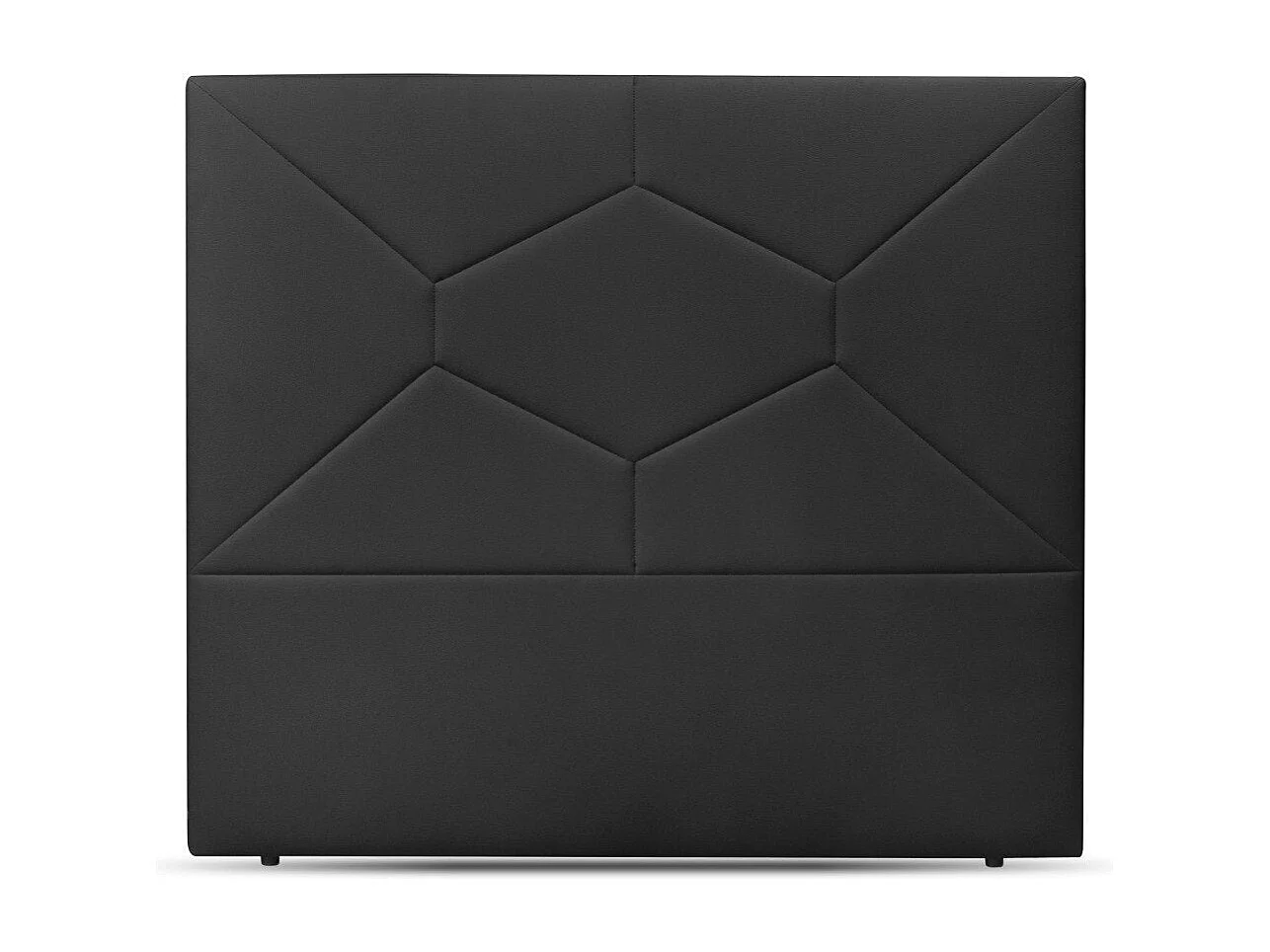 Timbu. Cabecero de Cama. Polipiel. Alto: 130 cm (para 135 o 150) Negro 150x130 cm