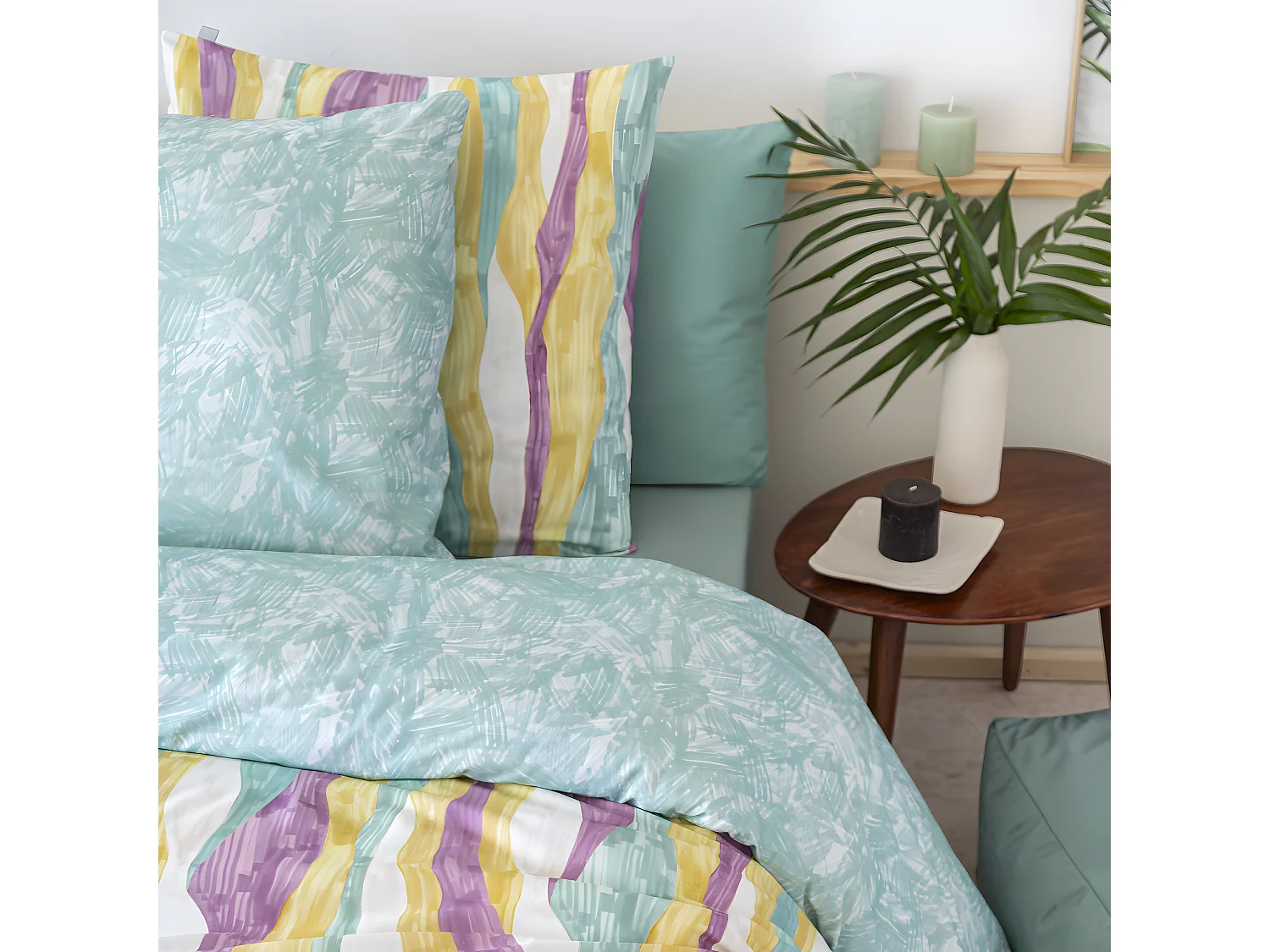 Funda nórdica reversible 100% algodón 155x220 cm WAVE A-B