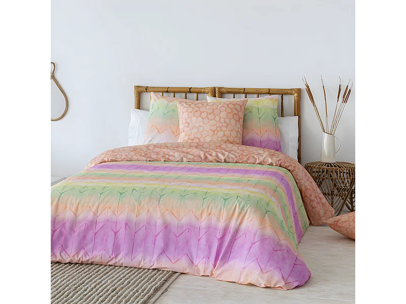 Funda nórdica reversible 100% algodón 155x220 cm MIKA A-B