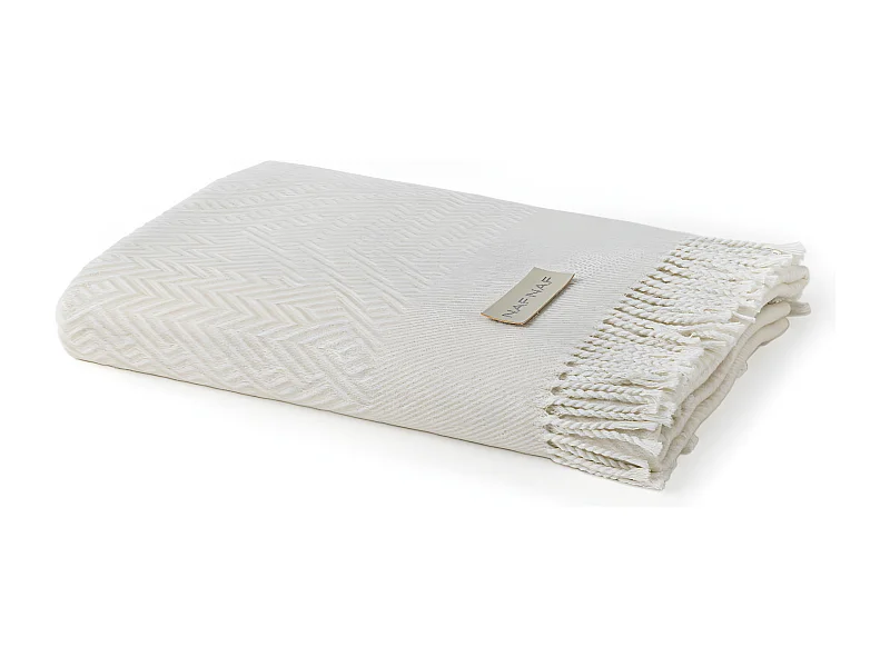 Plaid beige 130x170 cm BALZAC