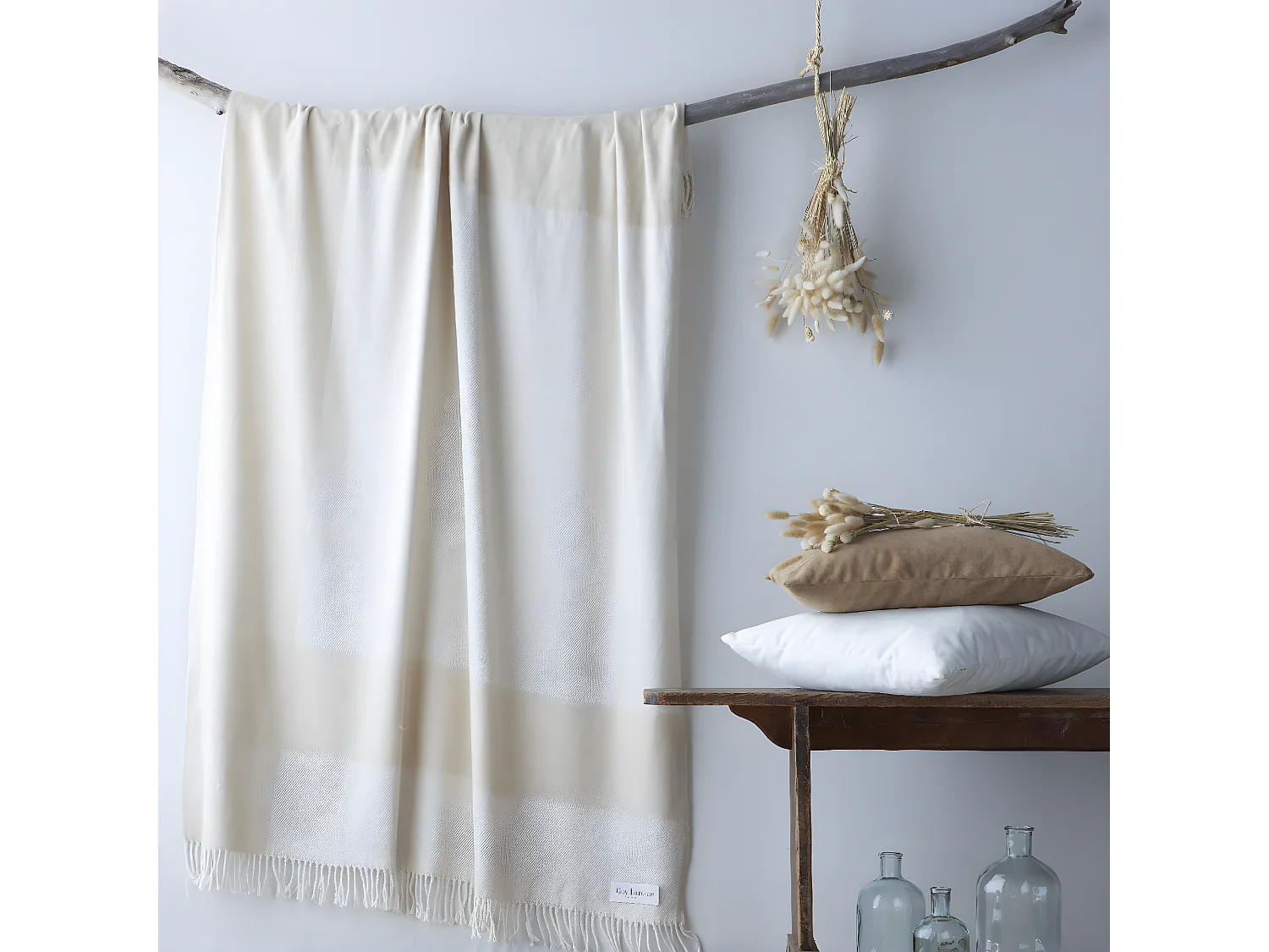 Plaid beige 130x170 cm BOLOGNE