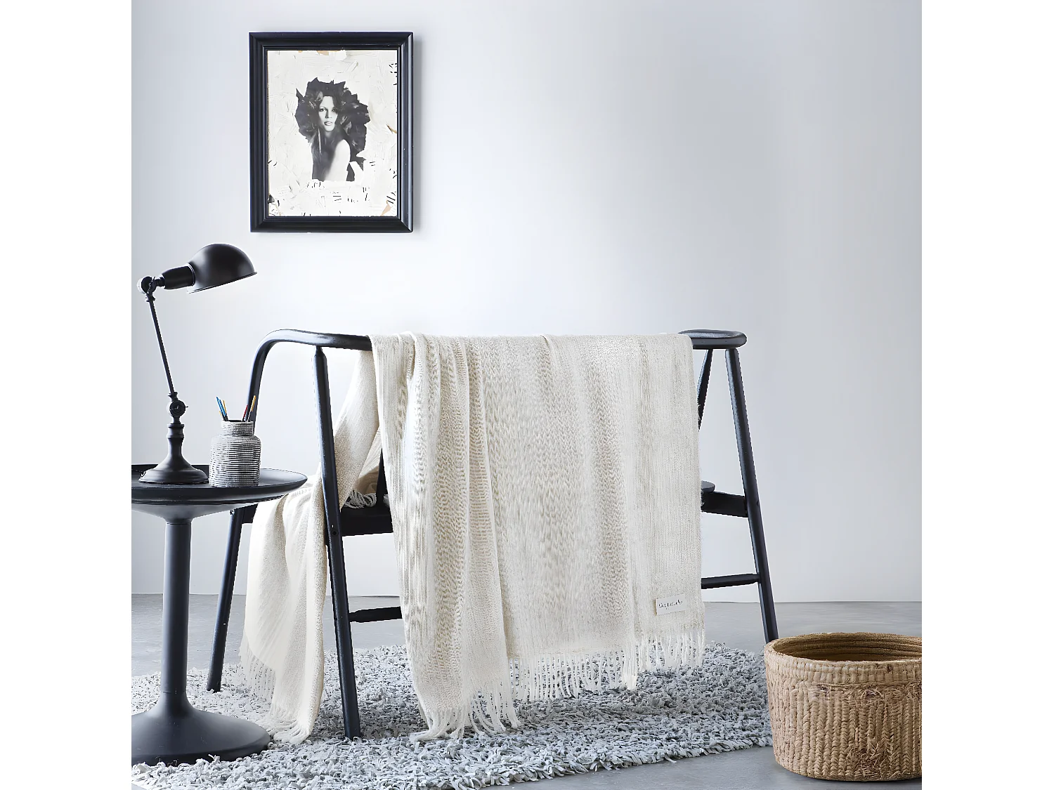 Plaid beige 130x170 cm LIMOGES