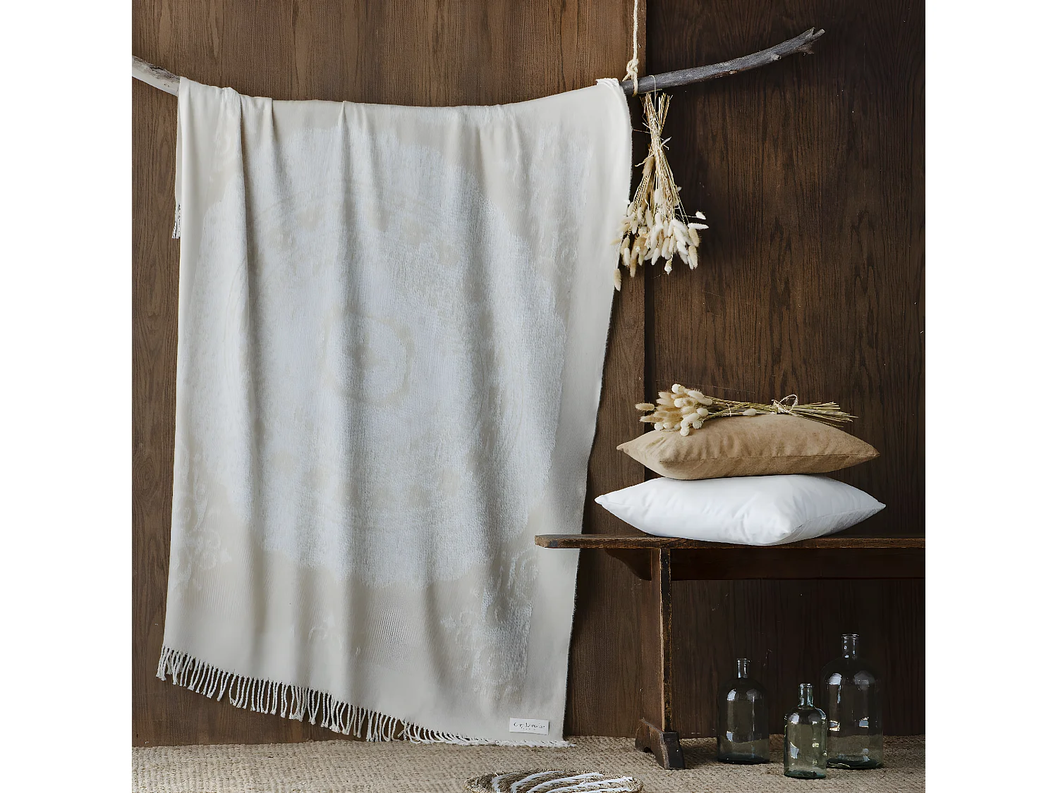 Plaid beige 130x170 cm NARBONNE