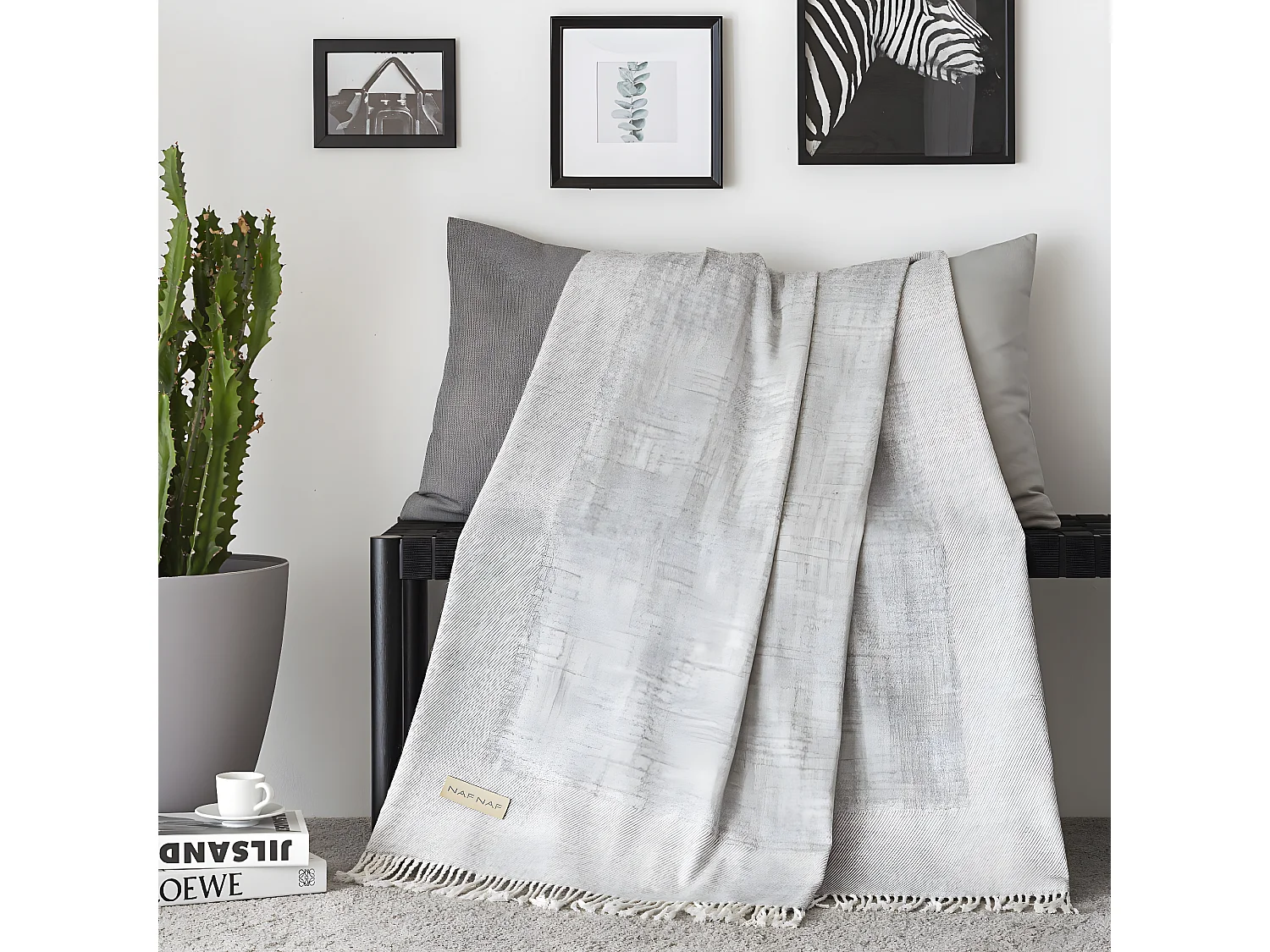 Plaid beige 130x170 cm BRAILLE