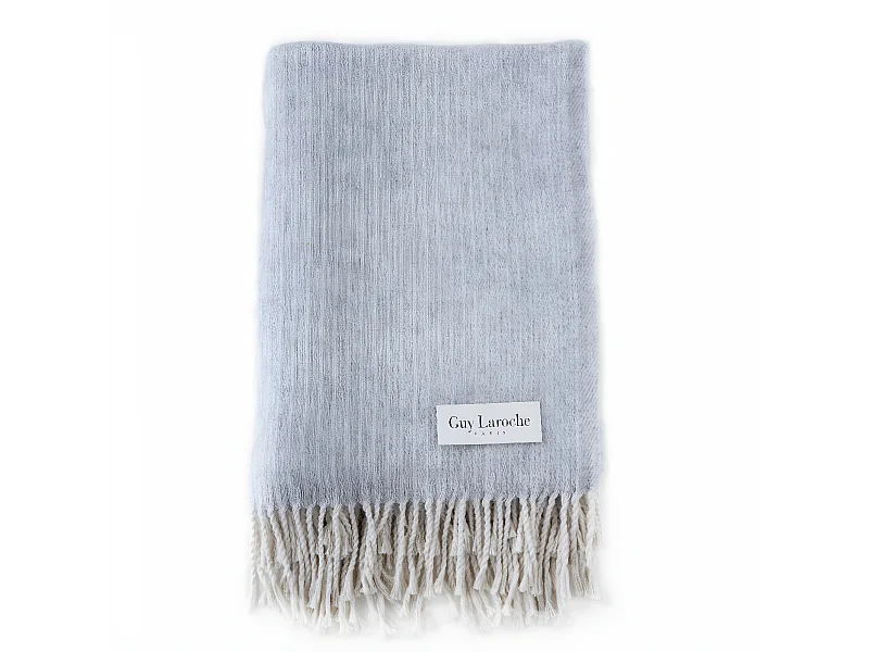 Plaid gris 130x170 cm LIMOGES