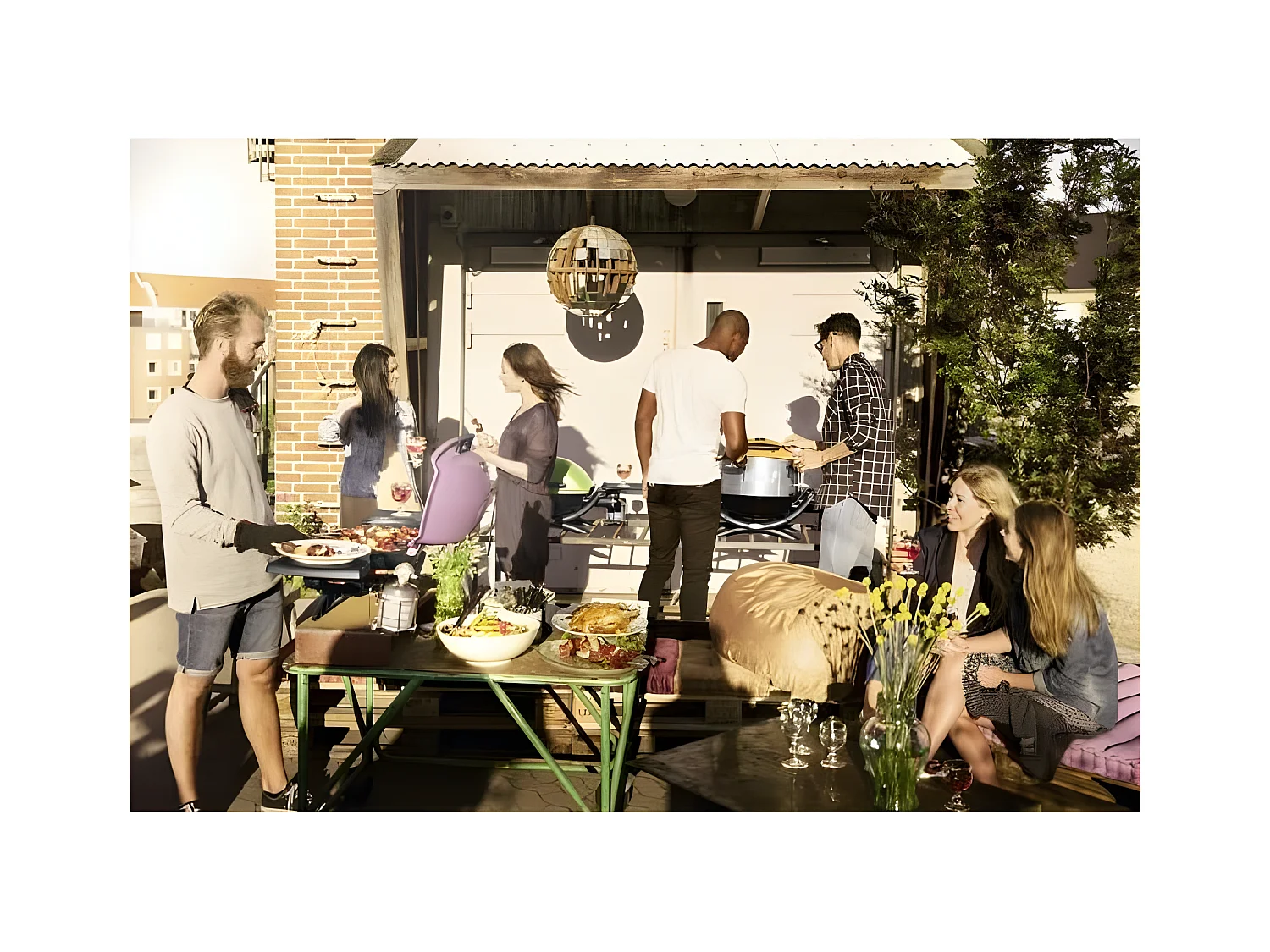Weber Barbecue électrique sur pieds 2200w gris foncé - q1400stand