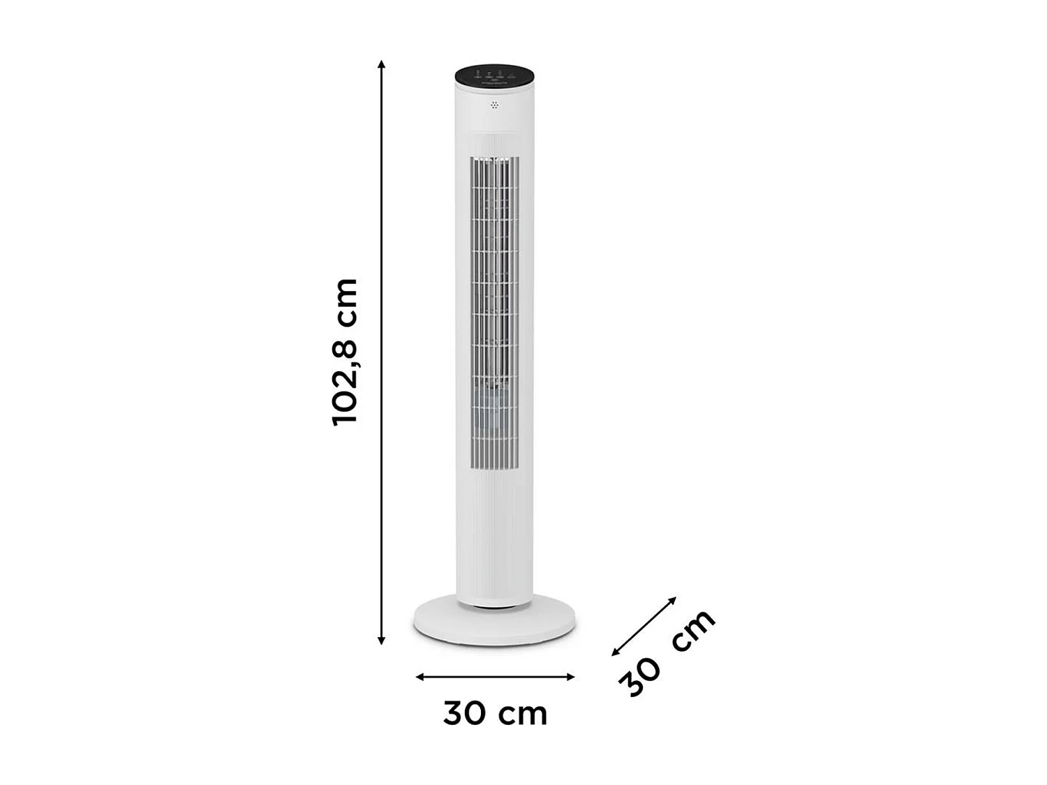 Rowenta Ventilateur colonne 102cm 40w 3 vitesses blanc - vu6871f0