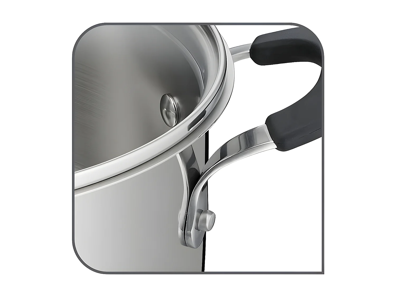 Lagostina Faitout inox 18cm avec couvercle - 12896031618