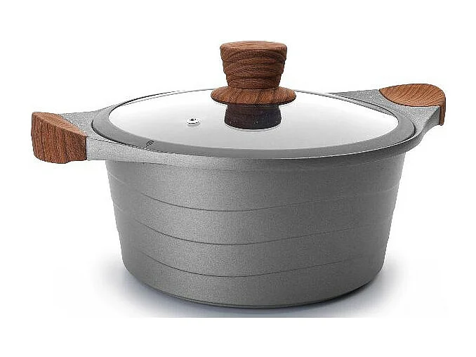 Lacor Faitout anti-adhésif 24cm gris - 27324