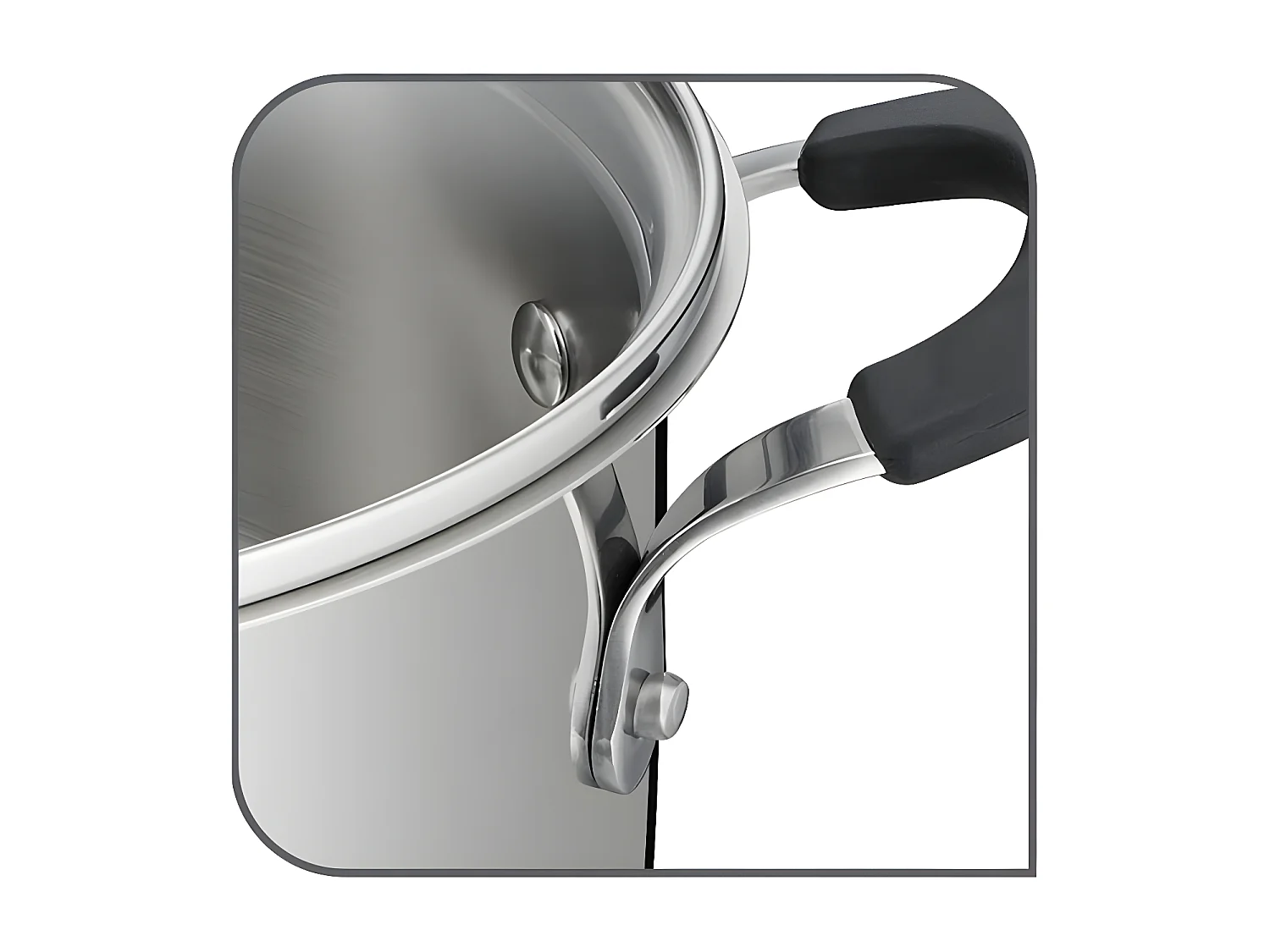 Lagostina Faitout inox 24cm avec couvercle - 12896031624