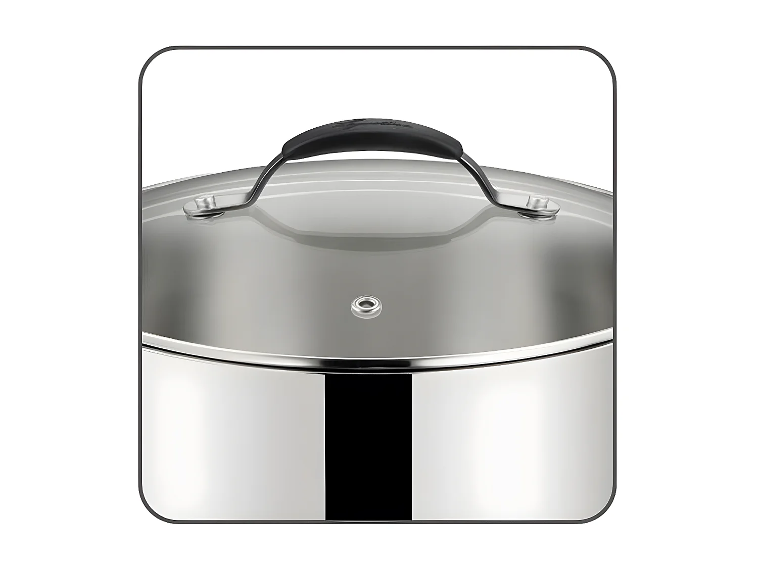 Lagostina Faitout inox 24cm avec couvercle - 12896031624