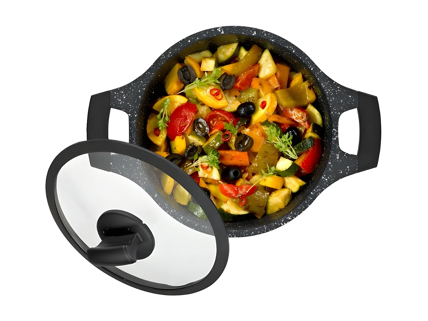 Kela Line Faitout fonte d'aluminium 20cm avec couvercle - 12218