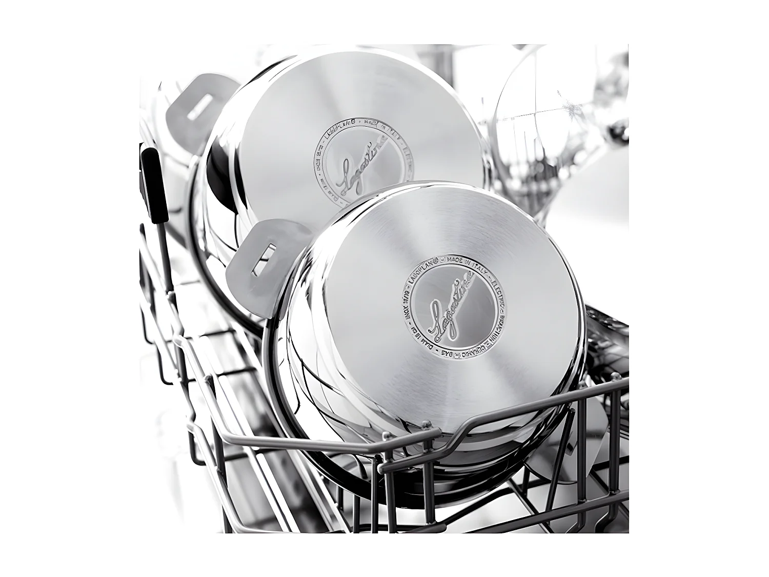 Lagostina Marmite inox 24cm + couvercle en verre - 012138020524