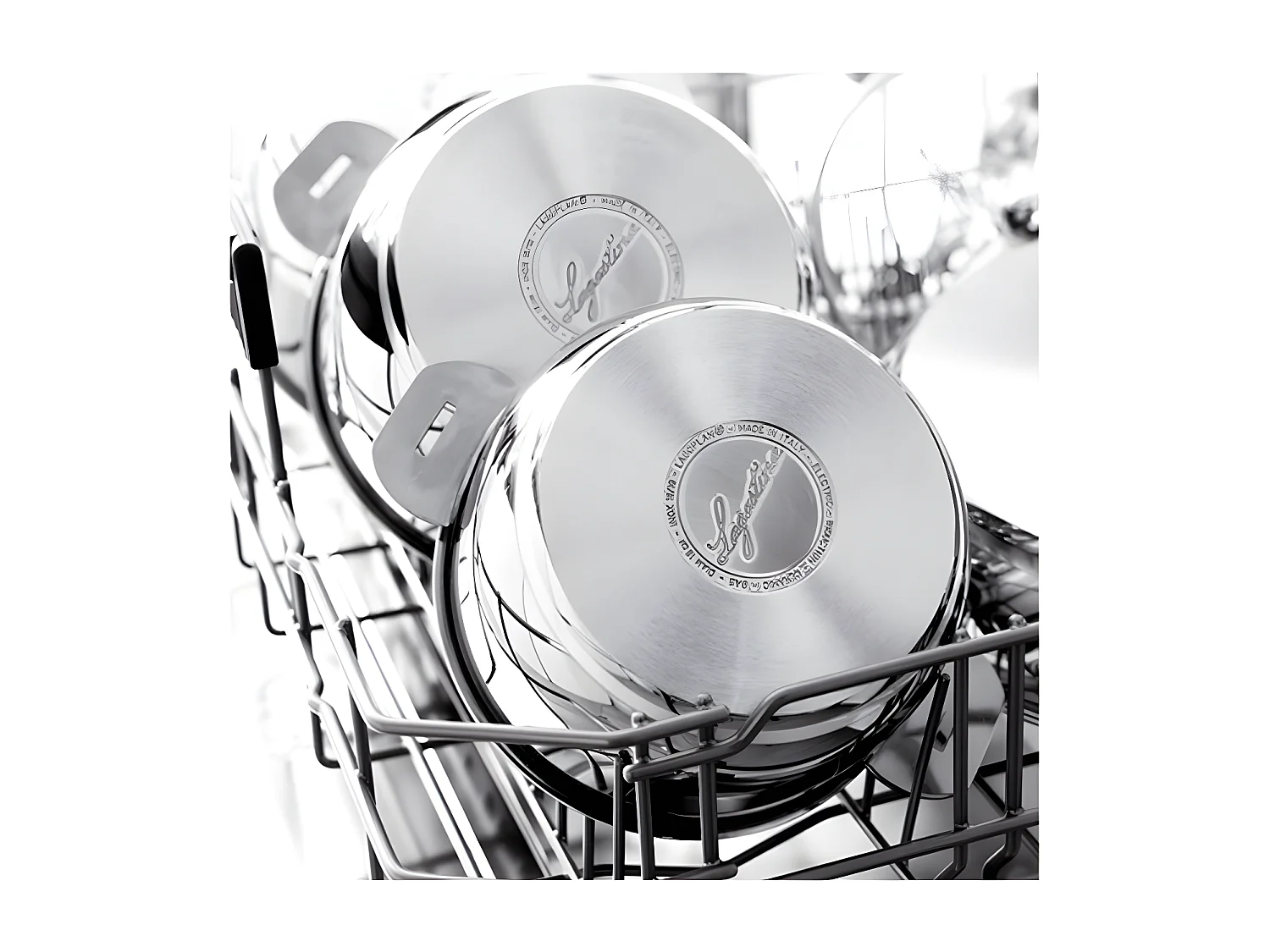 Lagostina Marmite inox 24cm + couvercle en verre - 012138020524