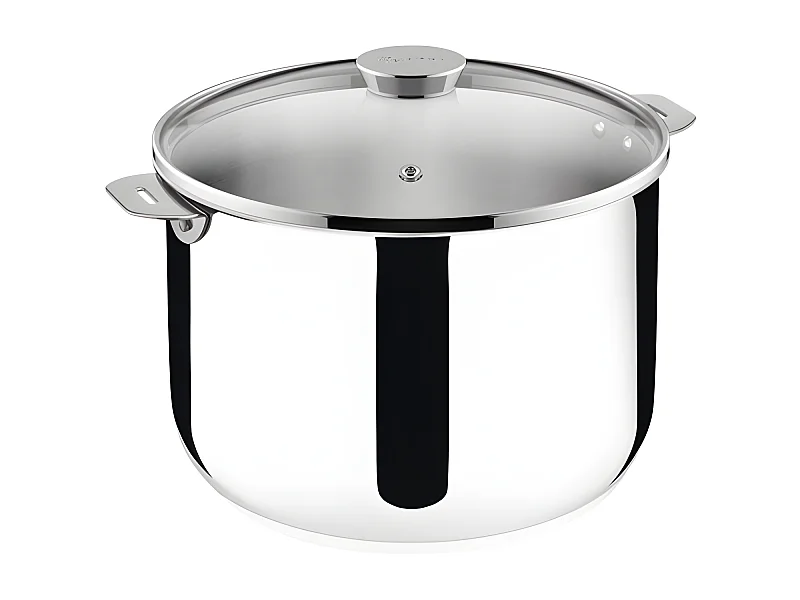 Lagostina Marmite inox 24cm + couvercle en verre - 012138020524