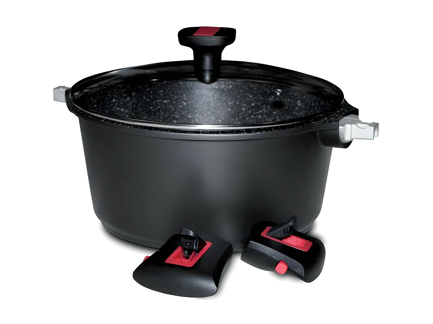 Baumalu Faitout aluminium anti-adhésif 24cm + couvercle - 383606