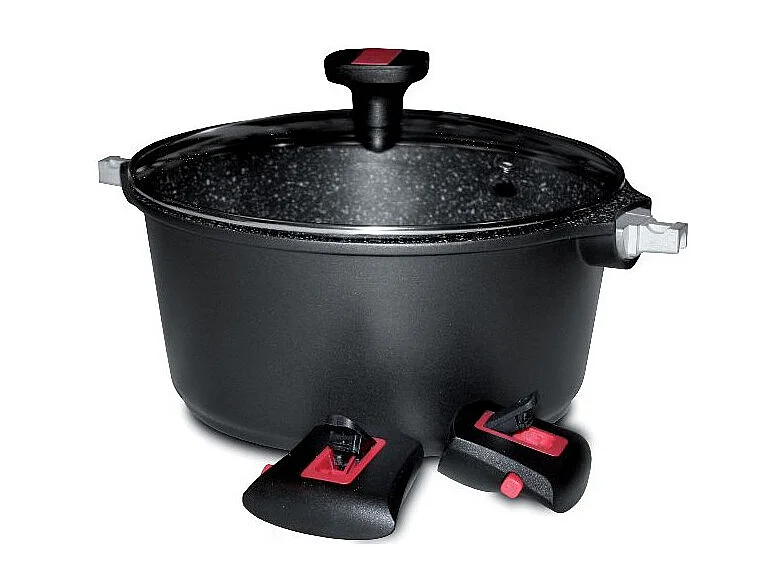 Baumalu Faitout aluminium anti-adhésif 24cm + couvercle - 383606