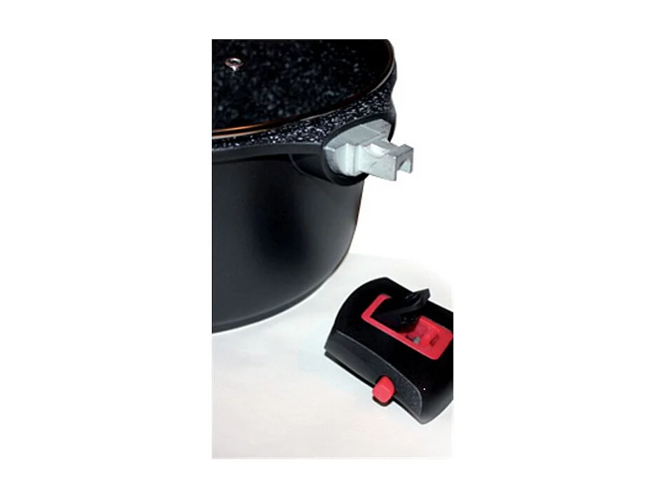 Baumalu Faitout aluminium anti-adhésif 24cm + couvercle - 383606