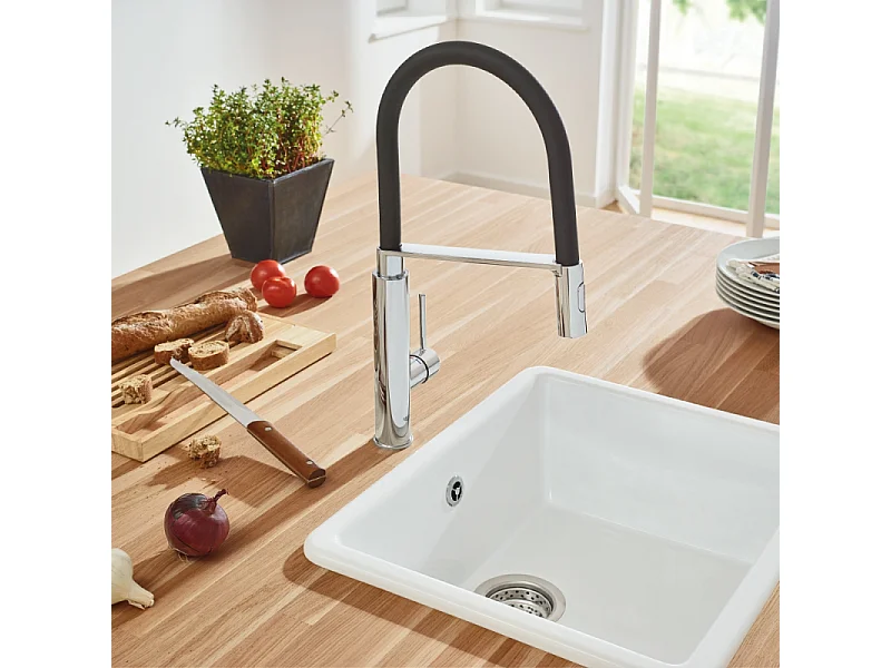 Eengreeps keukenkraan Concetto GROHE 31491000 - Glanzend Chroom