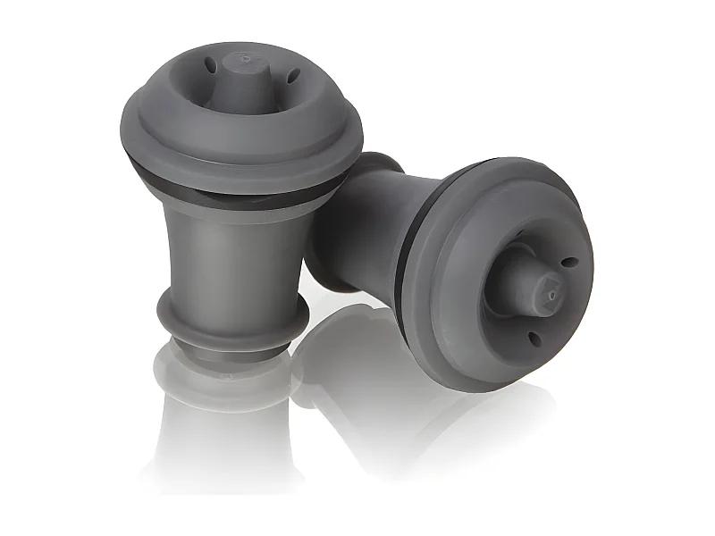 Set de 2 bouchons pour pompe à vin