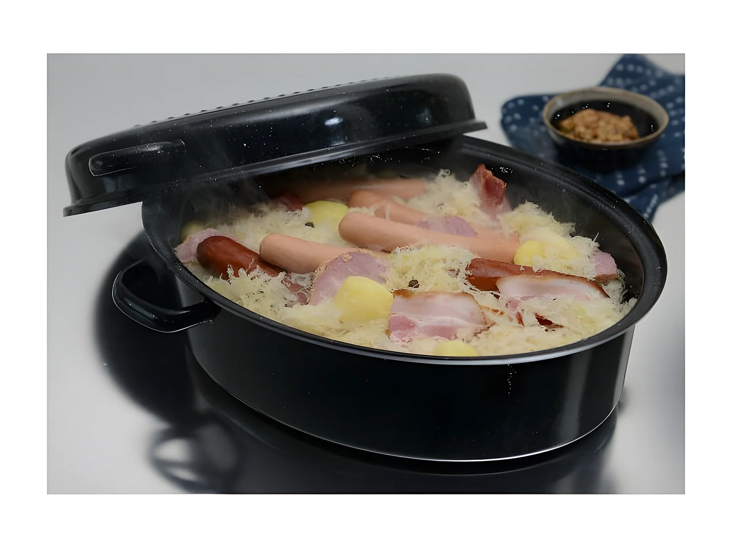 Kochstar Daubière en acier émaillé 34cm noir - k32711034