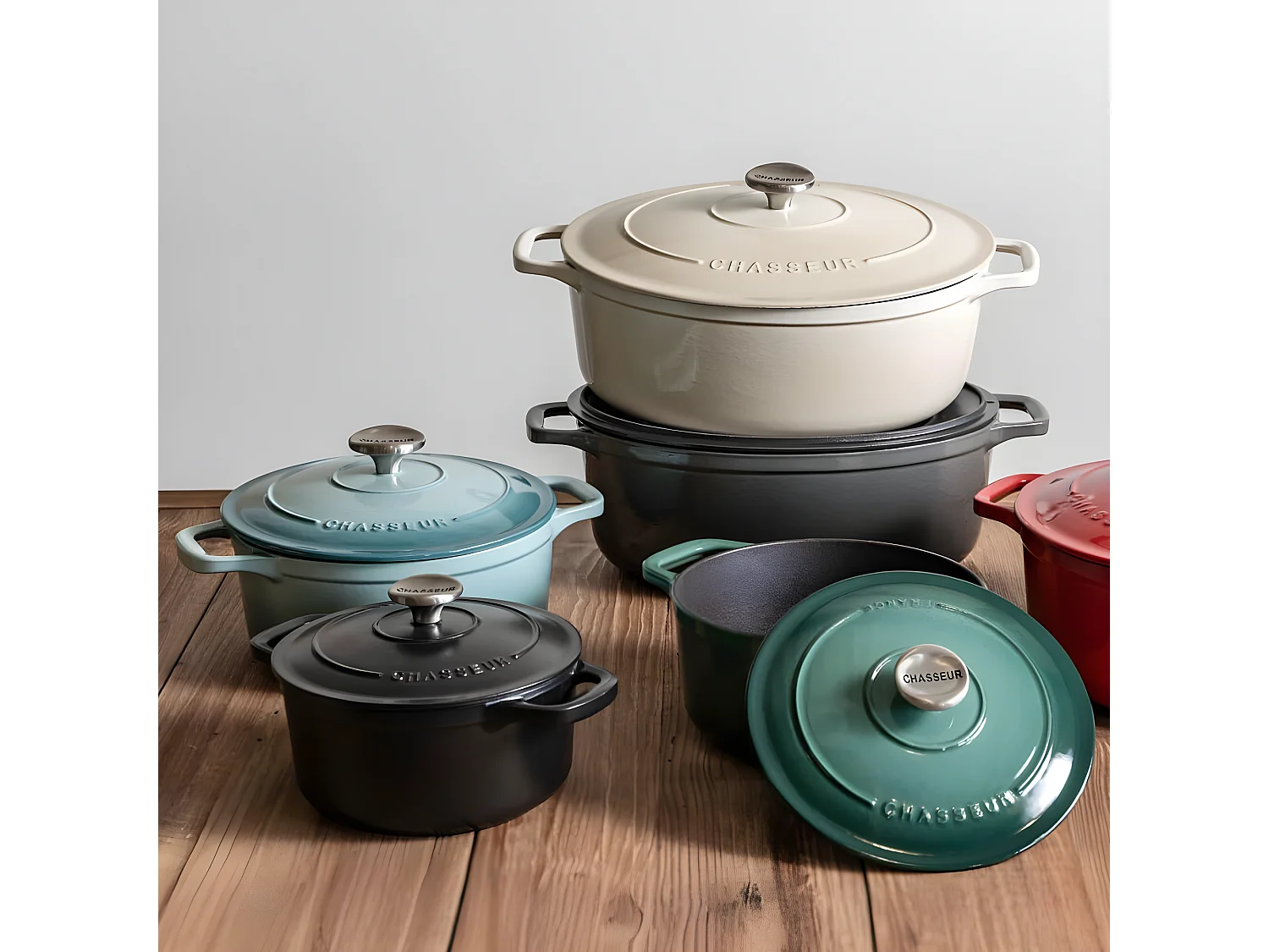 Chasseur Cocotte ronde 20cm mélèze - PUC472073