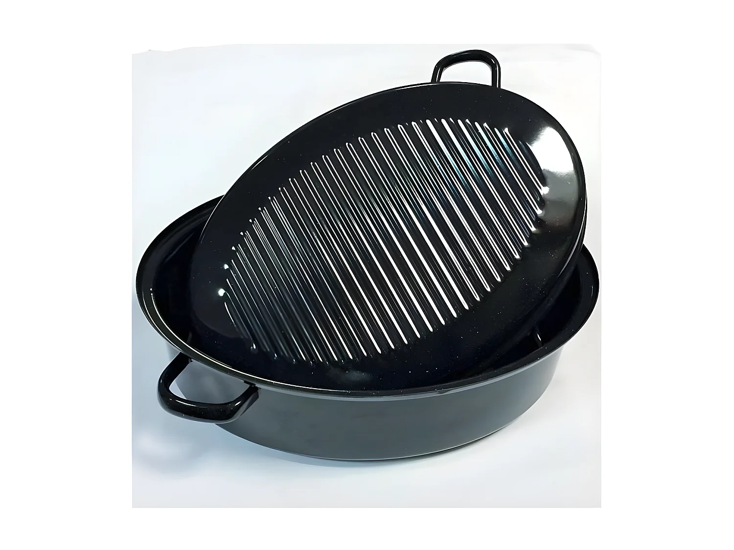 Kochstar Daubière en acier émaillé 38cm noir - k32711038