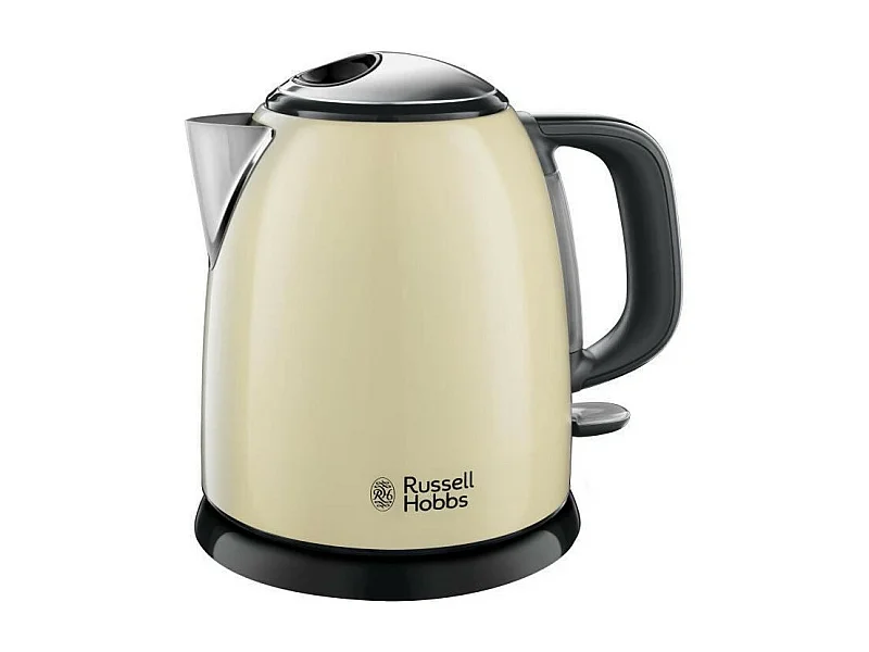 RUSSEL HOBBS 24994-70 Bouilloire Compacte Colours Plus Capacite 1 L Filtre Anti-Calcaire Amovible Lavable - Creme