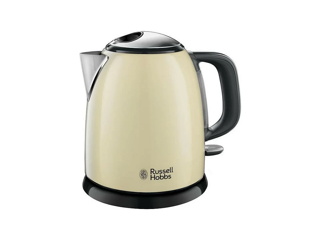 RUSSEL HOBBS 24994-70 Bouilloire Compacte Colours Plus Capacite 1 L Filtre Anti-Calcaire Amovible Lavable - Creme