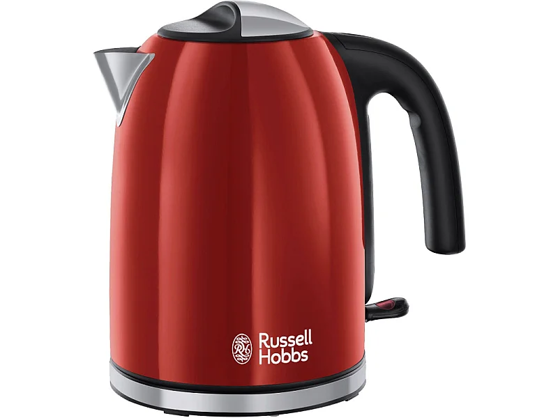Russell Hobbs 20412-70 Bollitore Elettrico Nero Acciaio Inossidabile Rosso