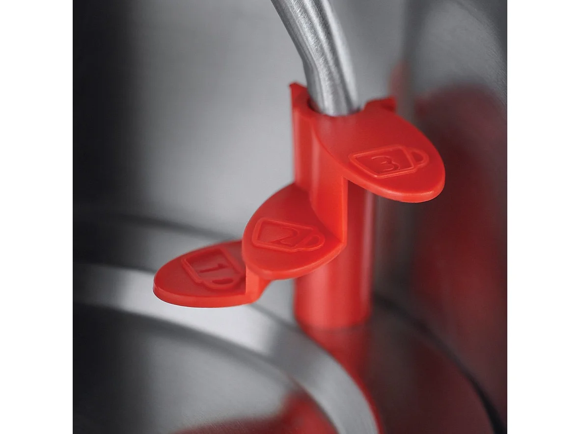 Russell Hobbs 20412-70 Bollitore Elettrico Nero Acciaio Inossidabile Rosso
