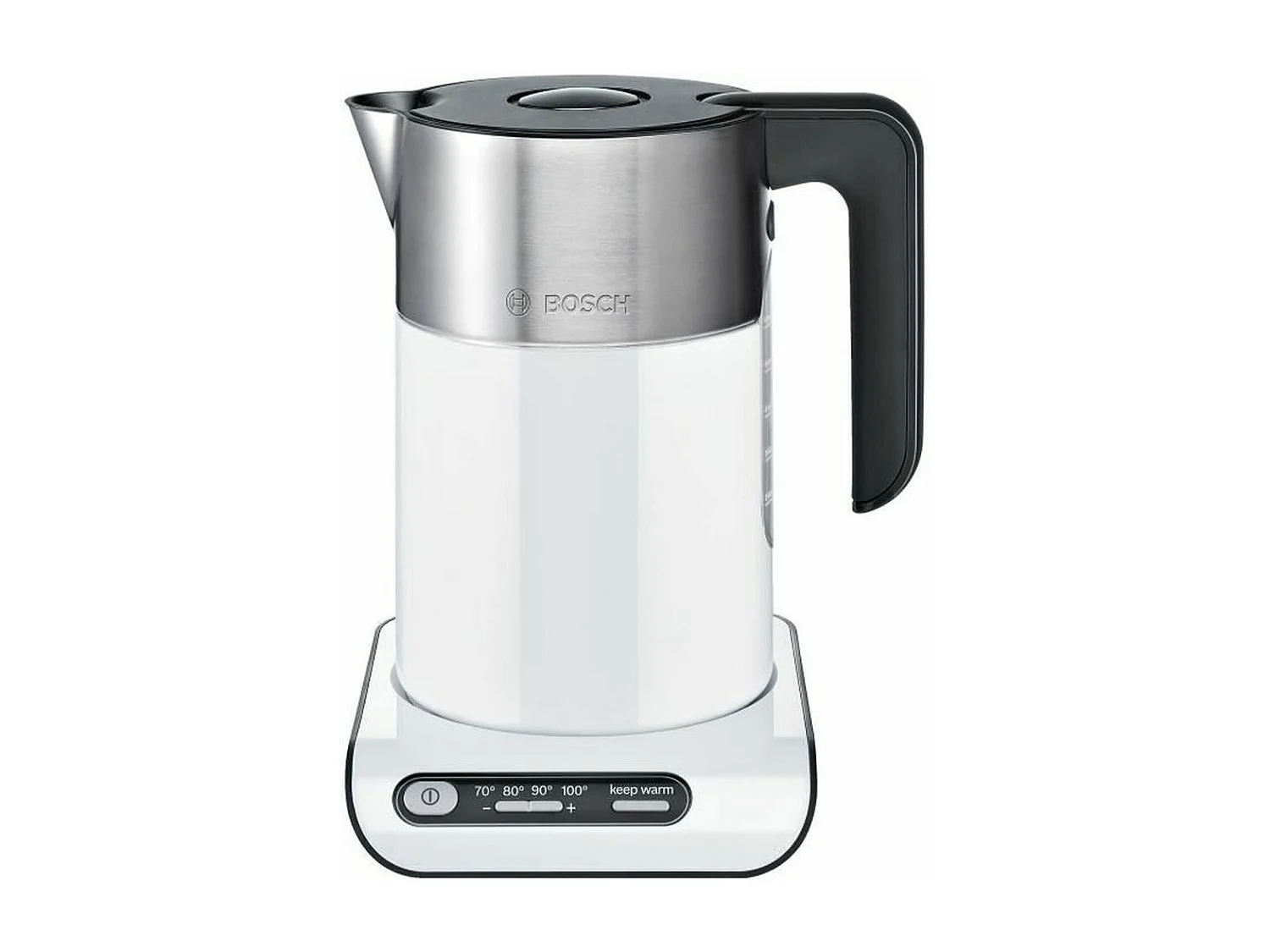 Hervidor eléctrico BOSCH - Blanco - 1,5L - 2400W - 4 niveles de temperatura