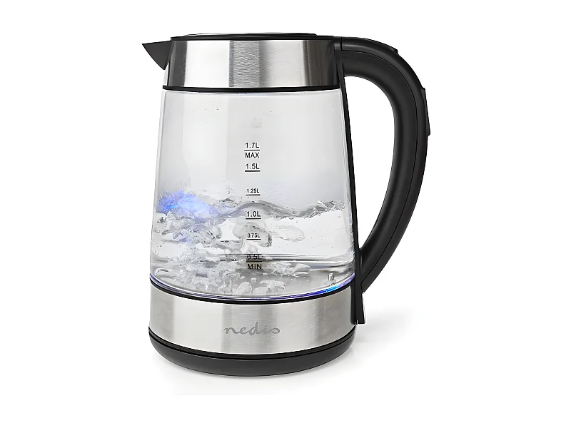 Nedis Bouilloire sans fil 1.7l 2200w transparent - KAWK320EGS