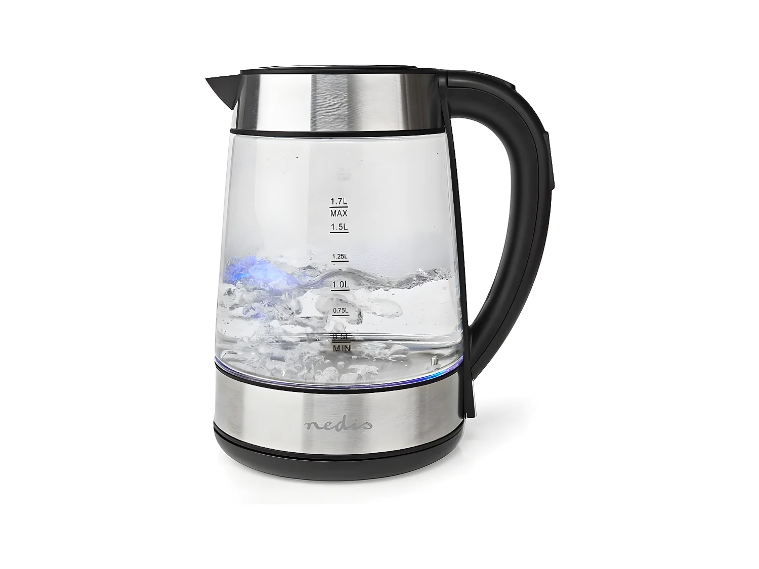 Nedis Bouilloire sans fil 1.7l 2200w transparent - KAWK320EGS