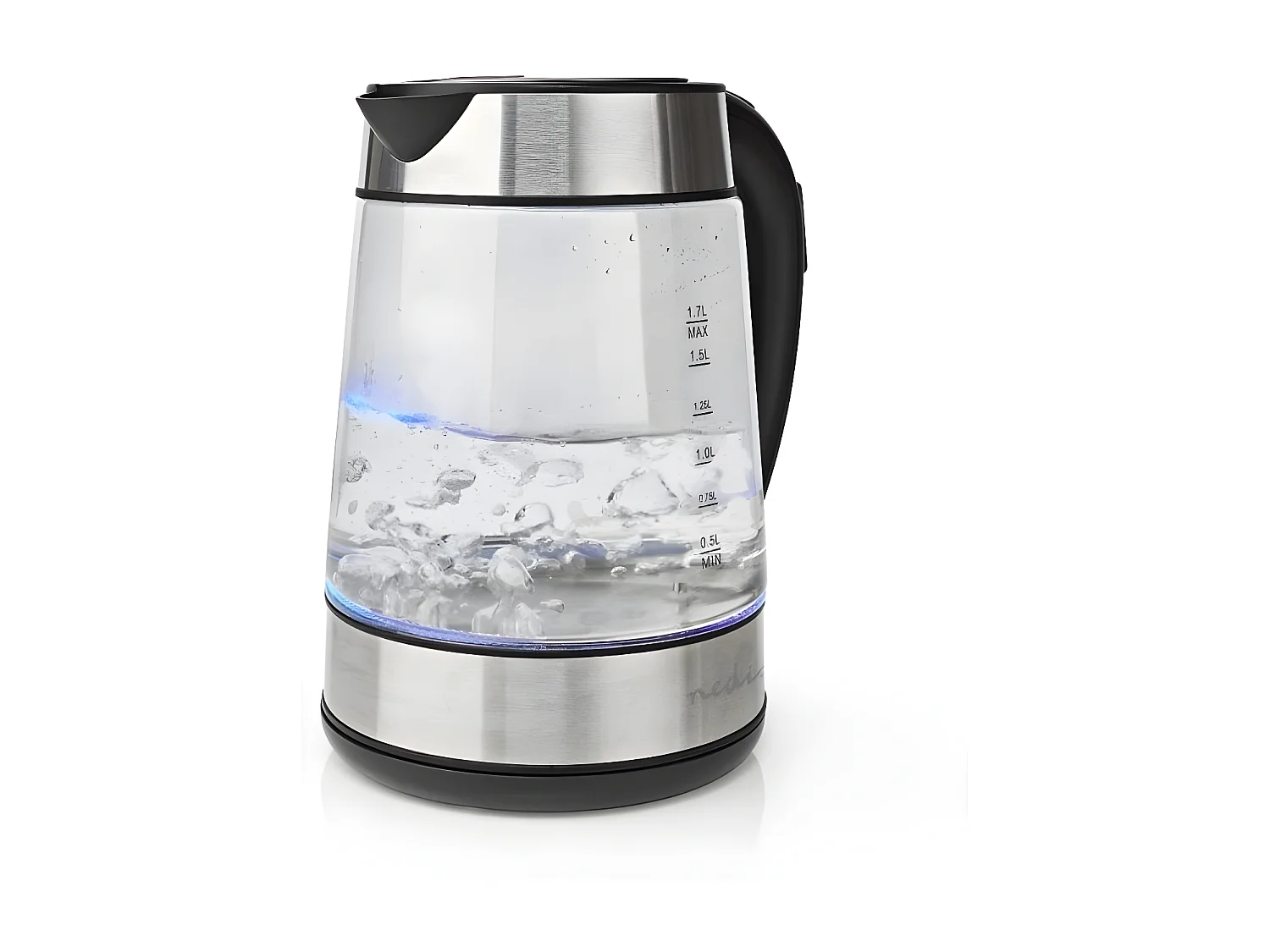Nedis Bouilloire sans fil 1.7l 2200w transparent - KAWK320EGS