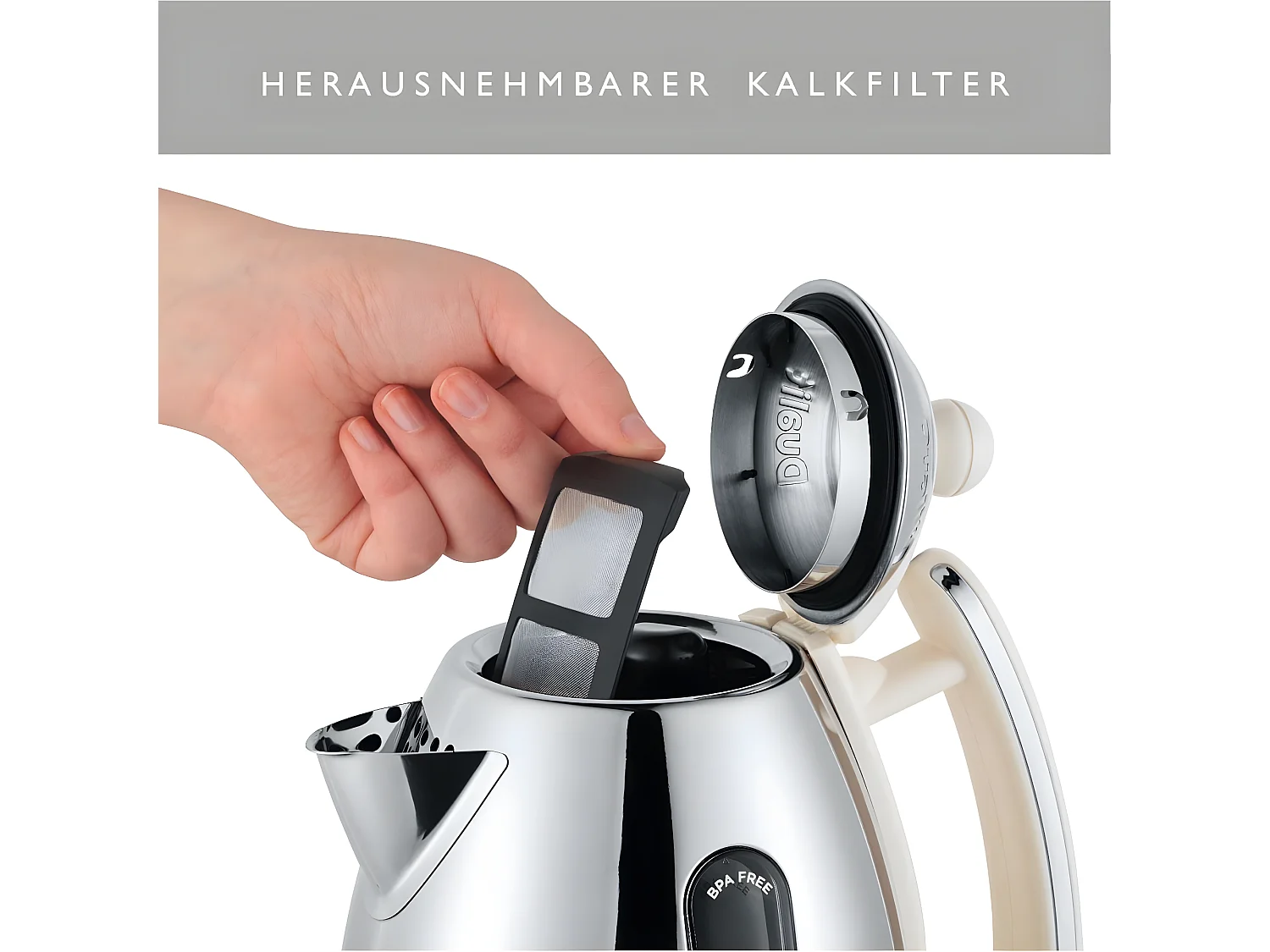 Dualit Bouilloire sans fil 1.5l 3000w crème - 72023