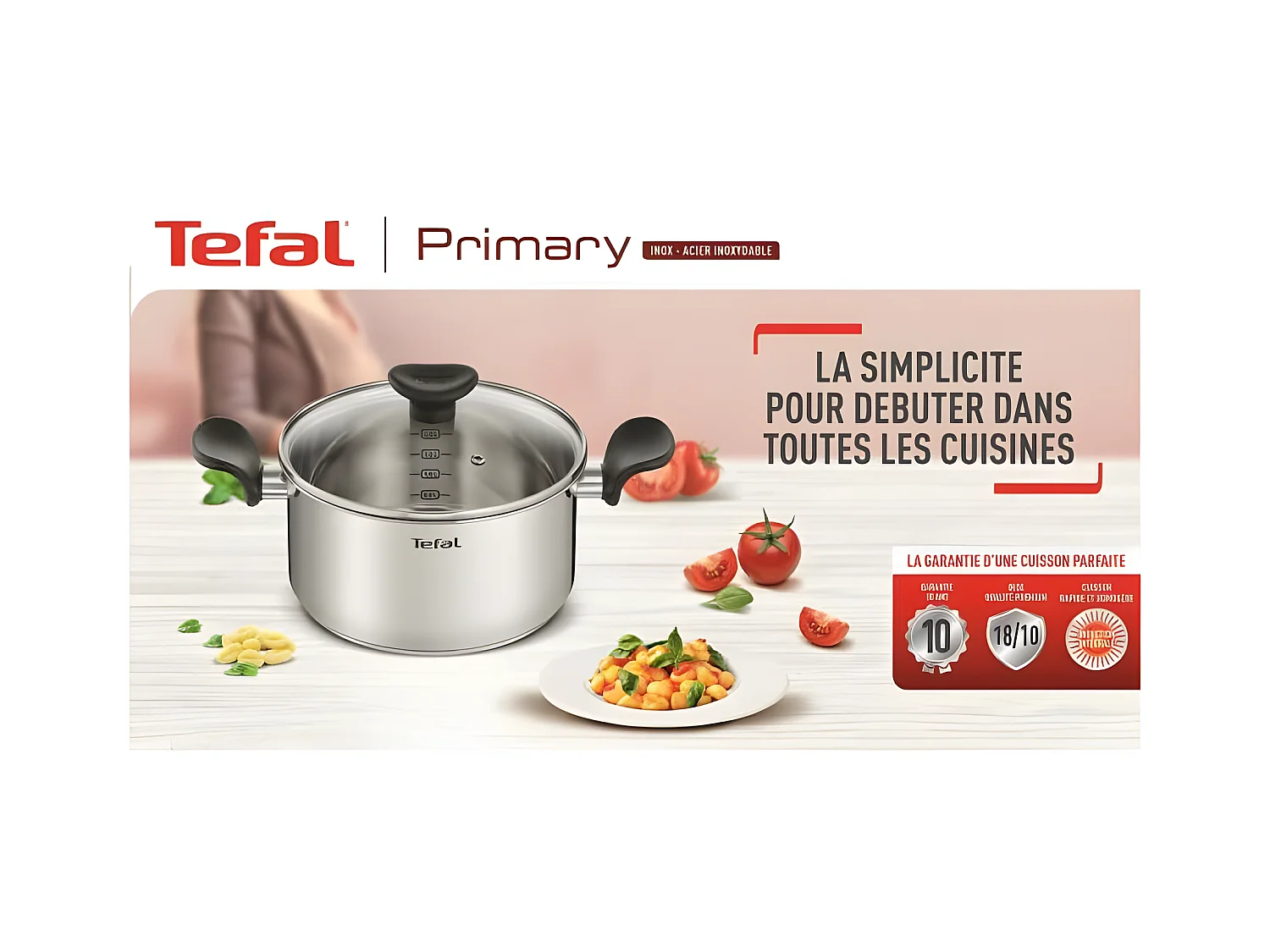 Tefal Sauteuse inox 24cm + couvercle - e3093204