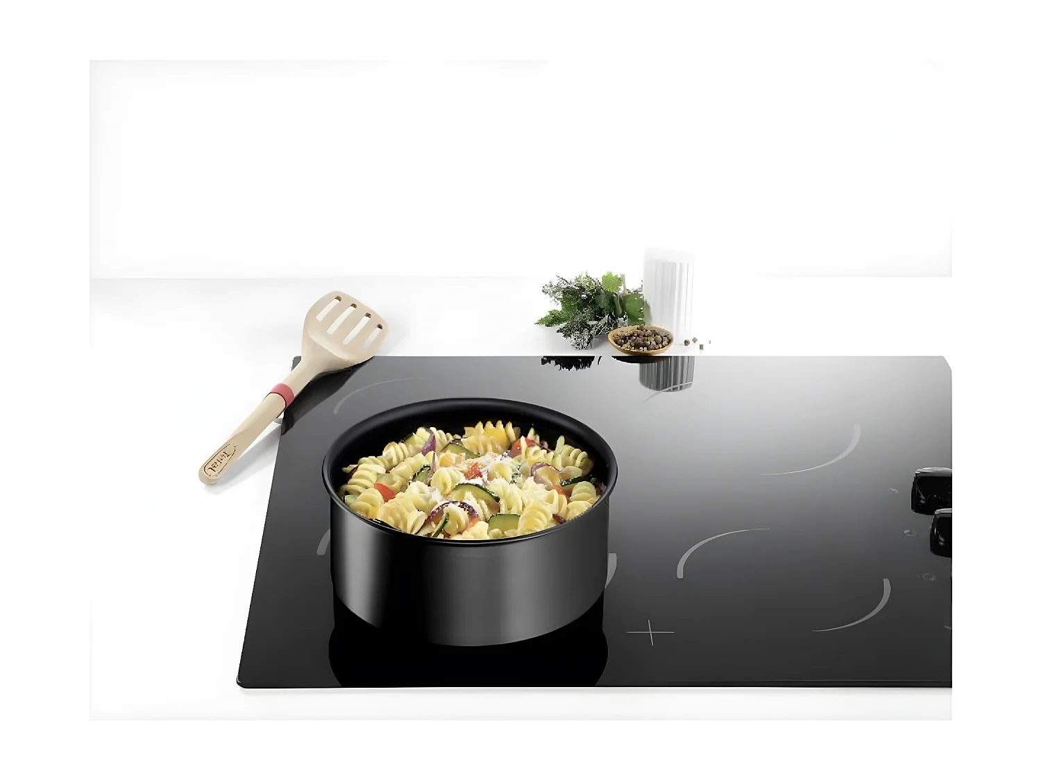 Tefal Série de 3 casseroles aluminium 16/18/20cm + 1 poignée noir - L3979202