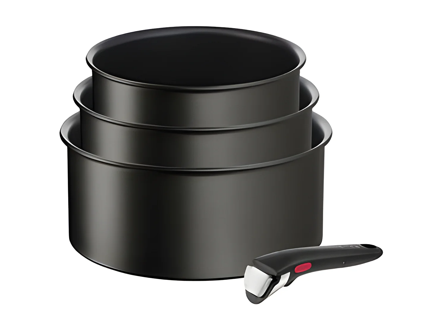 Tefal Série de 3 casseroles aluminium 16/18/20cm + 1 poignée noir - L3979202
