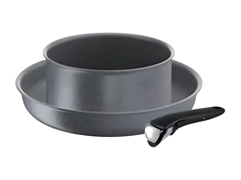 Tefal Lot de 1 poêle 28cm et 1 casserole 20cm aluminium antiadhésif  + poignée - L6829202