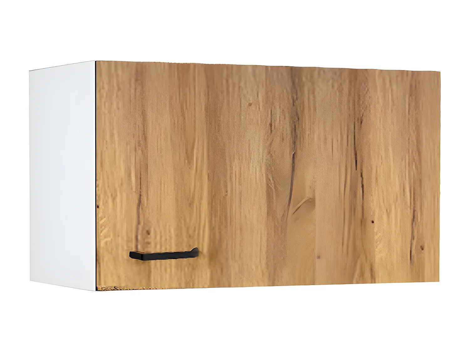 Complete hoekkeuken - Met werkblad 356 cm - Naturel en zwart - TRATTORIA